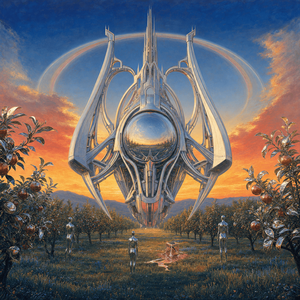Transfiguration Engine Above the Orchard by Solen Ark