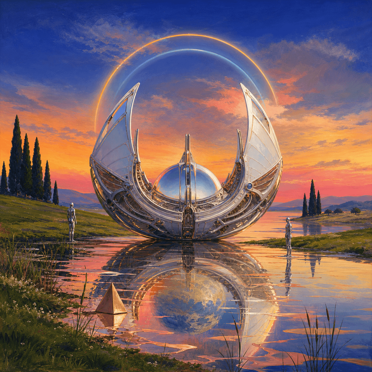Hemisphere Lowered to the Tide Garden by Solen Ark