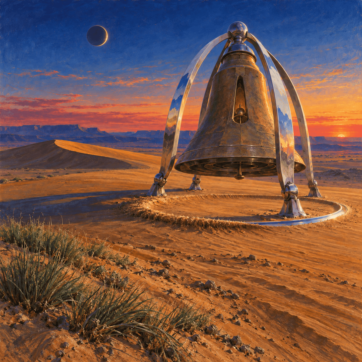 The Bell Engine Measures the Moving Dune by Solen Ark